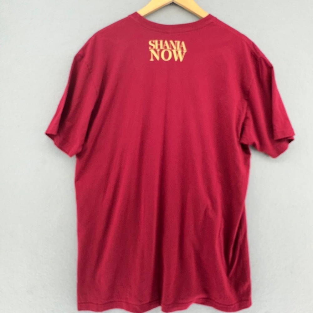2018 Shania Twain Now Tour Tshirt Red SZ XL Baggy Concert Music Country Western - Picture 5 of 8